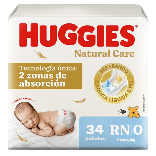 HUGGIES NATURAL CARE RECIEN NACIDO X 20UD