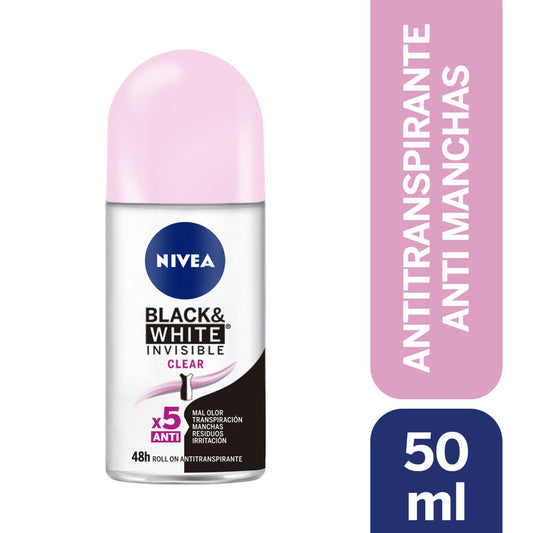 Nivea Antitr. Black & White Invisible Clear 50 ml