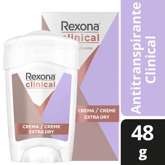 Desodorante Crema Extra Dry Rexona Clinical 48gr