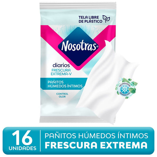 Nosotras Pañuelos Humedos Intimos 16 Und