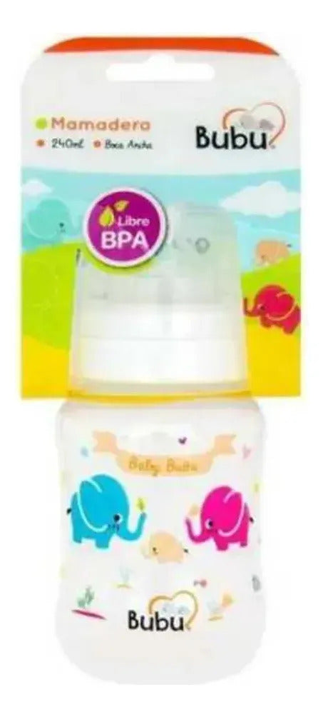 Bubu Mamadera Boca Ancha x240ml