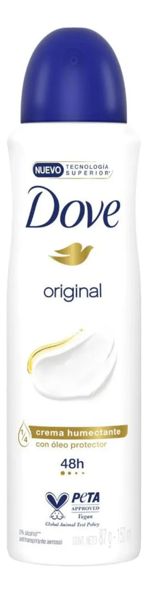DESODORANTE DOVE ORIGINAL SPRAY X 150ML