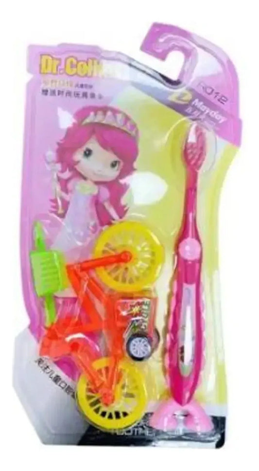 Cepillo Dental Con Juguete Niña