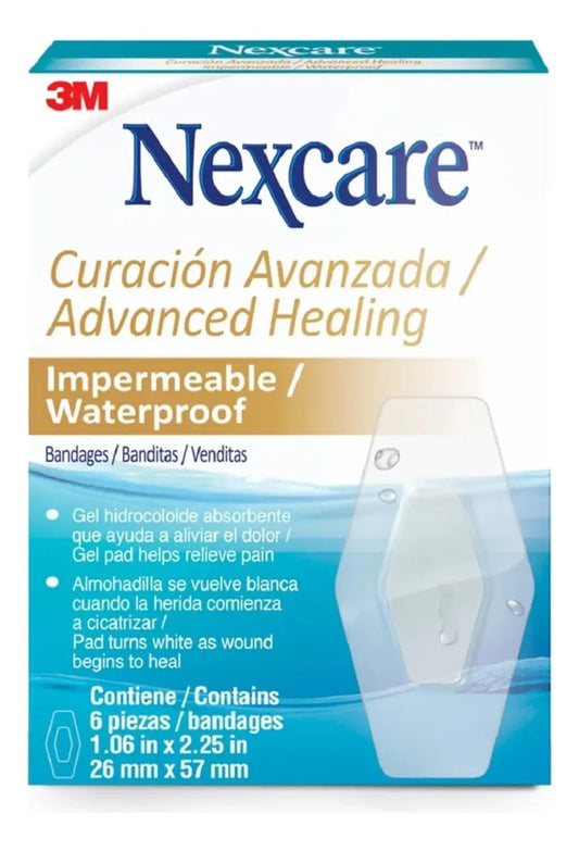 NEXCARE CURACION AVANZADA IMPERME 6 Unid(Gel Hidrocoloide)