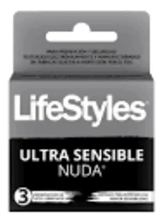 Preservativos Lifestyles Ultra Sensible Nuda 3 Condones