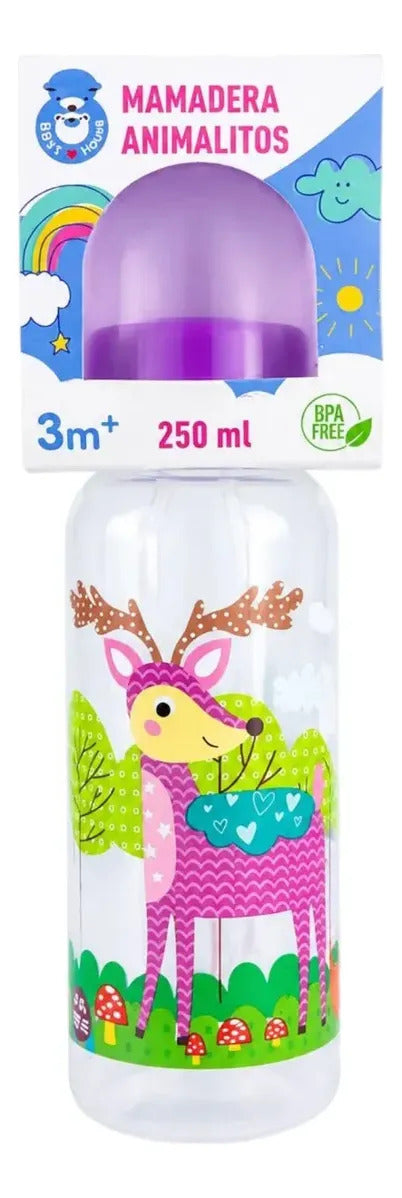 MAMADERA ANIMALITO 250 ML (BEST HOUSE) +3MESES