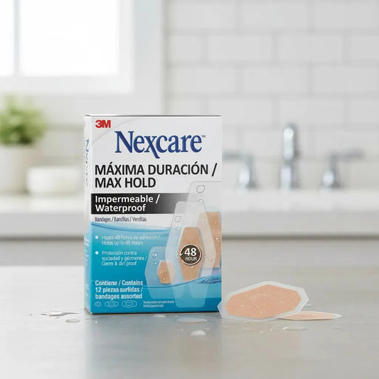 Nexcare Parches Impermeab Máx Duración 12 U Surtidos